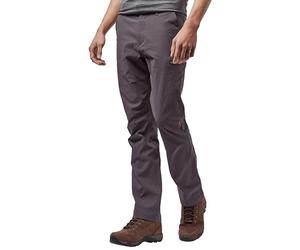 Brasher Men's Stretch Walking Trousers with DWR Finish | 94% Polyamide Fabric, Articulated Knees, Part-Elasticated Waist, Belt Included, Zipped Back Pocket