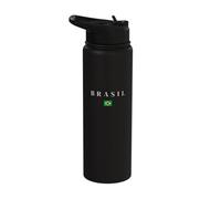Brasil Brazil Brazilian Stainless Steel Insulated Water Bottle