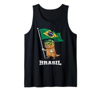 Brasil Flag Capybara Brazilian Pride Brasilian Roots Brazil Tank Top