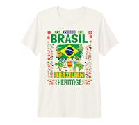 Brasil Flag Outfit Idea for Kids Brazil & Brazilian Flag Premium T-Shirt