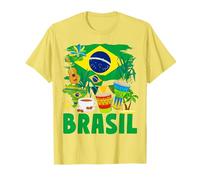 Brasil Flag Outfit Idea For Kids Brazil & Brazilian Flag T-Shirt