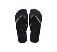 Havaianas Brasil Logo Flip Flops EU 43-44 Black / Black