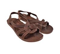 Brasileras Flip Flops for Women's Boys Girls Girls Slip-Resistant-Esmirna-Comfortable Beach/Pool/Urban Shoes - Brown - 4 UK