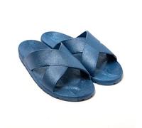 BRASILERAS Flip Flops Men-Loopz-Comfortable Beach/Pool/Urban Shoes - Blue - 8.5 UK