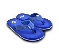 Brasileras Slip-Resistant Flip Flops for Girls and Boys-Puff-Comfortable Beach/Pool/Urban Shoes - Royal Blue - 1 UK Child