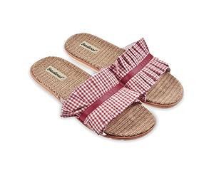 BRASILERAS Women's Slip-Resistant Sandals-Vichy-Comfortable Beach/Pool/Urban Shoes - red - 5-5.5 UK