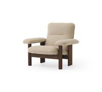 Brasilia Armchair Dark Oak/Bouclé