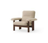 Brasilia Armchair Walnut/ Boucle