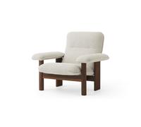 Brasilia Armchair Walnut/ Moss