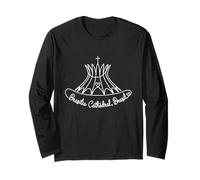 Brasilia Cathedral Brazil Signature Heart Art - Souvenir Long Sleeve T-Shirt