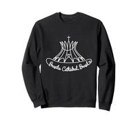 Brasilia Cathedral Brazil Signature Heart Art - Souvenir Sweatshirt