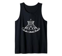 Brasilia Cathedral Brazil Signature Heart Art - Souvenir Tank Top