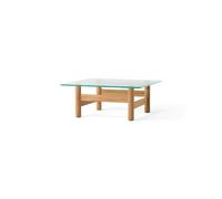 Brasilia Coffee Table Oak/Glass