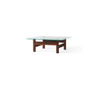 Brasilia Coffee Table Walnut/ Glass