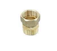 Brass 1/2 3/4 1inch Male Female Thread Connector Rotary Installation Metal Thread Water Pipe Connector Copper Repair Fittings(White)