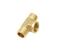 Brass 1/2" Thread Tee Connector T Type Plumbing Female G1/2 Male Water Splitter Threaded Connector Fittings 1Pcs,A,1 PC