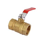 Brass 1/4-1 Inch Full Port Ball Valve, Male Thread/Internal Thread DN15-25, for Water/Oil/Gas with Blue Locking Handles(DN25-female Thread Thickened)