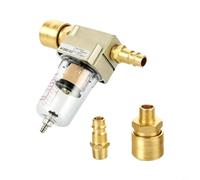 Brass 1/4" for bsp Air Compressor Filter Water Separator with Quick Connect | Brass 1/4" for bsp Air Compressor Filter Water Separator with German Quick Connect for Pneumatic Tools and Workshop Systems