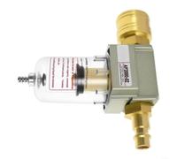 Brass 1/4" for bsp Air Compressor Filter WaterGerman Quick Connect | Solid Brass Build, Removes Dust Moisture Oil, for bsp Thread Fit, Includes German-style Couplings, For Workshop Pneumatic