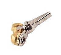 Brass 1/4" NPT Ball Foot Air Chuck with Clip, Truck Auto Car Tire Hose Tool