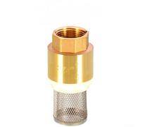 Brass 1 Inch Bottom Valve With Integrated Check Valve Action And Stainless Steel Mesh To Maintain Pump Efficiency(B)