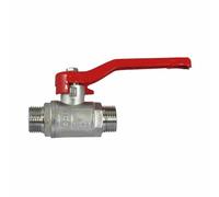 Brass 1-Inch Lever Ball Valve Full Bore Nickel-Plated Corrosion Resistant