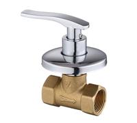 Brass 2 Inch Quick Opening Drain Valve Shower Shutoff Fitting | This rust-proof brass drain valve offers a long service life of up to thirty years and is easy to install.