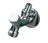 Brass 2 Outlet Angles Valves Strong 1 Inlet 2 Outlet Metal Adapter for Flexible Water Flows Control in Bathroom Kitchen Easy Installs Multiple Functional Angle Valves