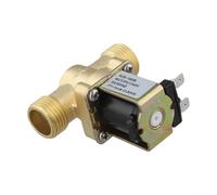 Brass 220V Solenoid Valve 1/2 Inch Threaded Port for For water Management in Hydroponics Aquariums and Drip Systems