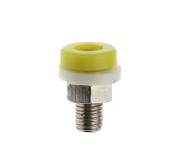 Brass 2MM Banana Socket Jack For Banana Plug Test Connector Insulated Socket Small Terminal Pure Copper Red Black Blue(Yellow,10PCS)