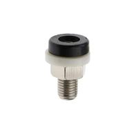 Brass 2MM Banana Socket Jack For Banana Plug Test Connector Insulated Socket Small Terminal Pure Copper Red Black Blue(Black,5PCS)