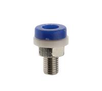 Brass 2MM Banana Socket Jack For Banana Plug Test Connector Insulated Socket Small Terminal Pure Copper Red Black Blue(Blue,10PCS)