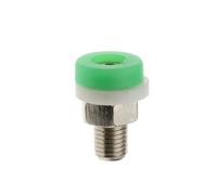Brass 2MM Banana Socket Jack For Banana Plug Test Connector Insulated Socket Small Terminal Pure Copper Red Black Blue(Green,5PCS)