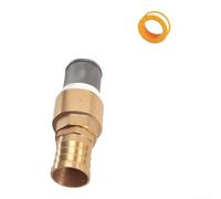Brass 3-Way Hose Splitter M1 Adapter Lead-Free Rust-Proof Garden Use | Ergonomic long handles for easy grip Fits standard outdoor faucets Full-flow design for optimal water output