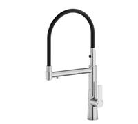 Brass 3-Way Swivel Kitchen Mixer Tap, Triple Outlet (Chrome Plated) | Grey or multi finish, triple outlet, swivel spout, ceramic disc cartridge, honeycomb aerator, easy DIY install