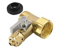 Brass 3-Way Triple Port Control 3/4" Thread Erosion for Plumbing Networks Accuracy Flows Adjustment Ball Valves