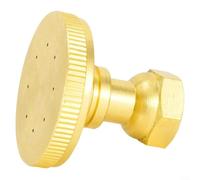 Brass 8-Hole Adjustable Atomizing Sprayer Nozzle for M14 Thread - High-Pressure Fine Mist Garden Irrigation Fitting, 1 Pc, for Agricultural & Homes Use(Straight)