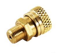 Brass 8mm Air Quick Disconnect Female Fitting with M10 Thread Compatible with High Pressure Gas Systems and Scuba Fillers (Outer wire female head)