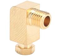 Brass 90 Degree Elbow Compression Fitting | High - Pressure Oil & Lubrication System Connector | Leak - Proof Joint for Nylon/Copper/Aluminum Tube | 2 Types, Sturdy (PL408)