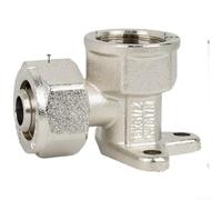 Brass 90 Degree Elbow Fitting G1/2 Female Thread for pex Al Pipe(1216 Nickel Plating)