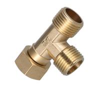 Brass 90 Degree Tee Fitting for Water Heater and Pump Plumbing