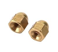 Brass Acorn Nut Kit Dome Head Cap Hex Nuts Set Vehicle Fasteners m3-m12 Fix Tires (M3)