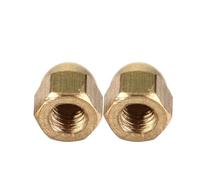 Brass Acorn Nut Kit Dome Head Cap Hex Nuts Set Vehicle Fasteners m3-m12 Fix Tires (M5)