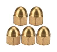 Brass acorn nut kit, high strength dome head cap hex nuts set for machinery furniture vehicles brass material M3 M4 M5 M6 M8 M10 sizes
