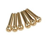 Brass Acoustic Guitar Bridge Pins 1 Set 6 Pins Longer Notes Sustain