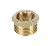 Brass Adapter Fitting, Connector Water Oil BSP Reducing Hexagon Bush Smooth Flow 1 Piece(3/4 * 1 inch)