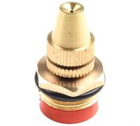 Brass Adjustable Lawn Sprinkler Nozzle, 1/2 Inch Threaded Connection, Rotary Multi-Stage Spray for Garden Irrigation, Fountain Atomization & Cooling