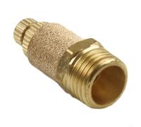 Brass Adjustable Pneumatic Valve Muffler 1/8"-2" Thread | /Brass Construction, Reduces Exhaust Noise, 1.5MPa/ Pressure, 120°C Max for temp/, Quick Install For Solenoid Valves/