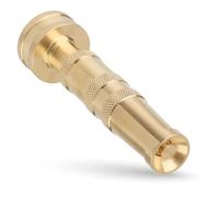 Brass Adjustable Twist Hose Nozzle 3/4" NH with 3 Rubber Washers Garden Sprayer Watering Plants Car Washing by MAACFLOW (Pack of 1)