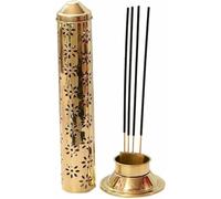 Brass Agarbatti Stand - Elegant Gold Incense Holder for Pooja & Home Décor (11 x 3.5 x 3.5 Inches, 120g)